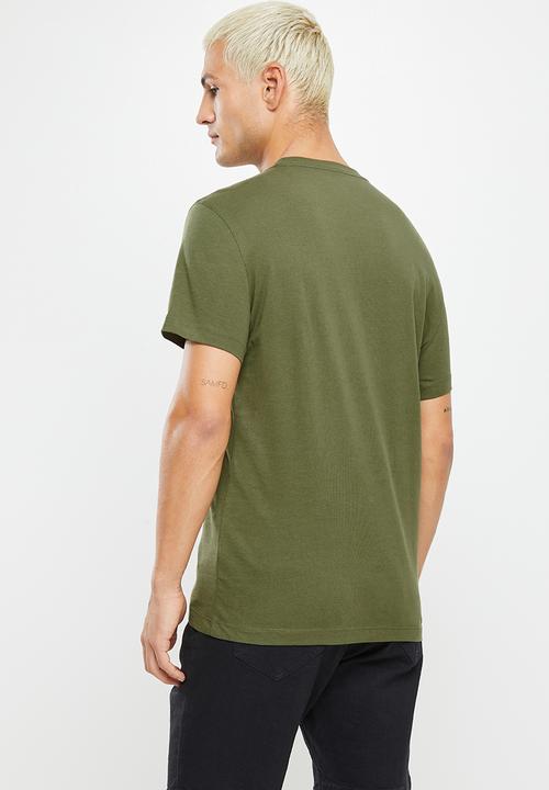 Calvin Klein - 2 Pack slim T-shirt - burnt olive & eggshell