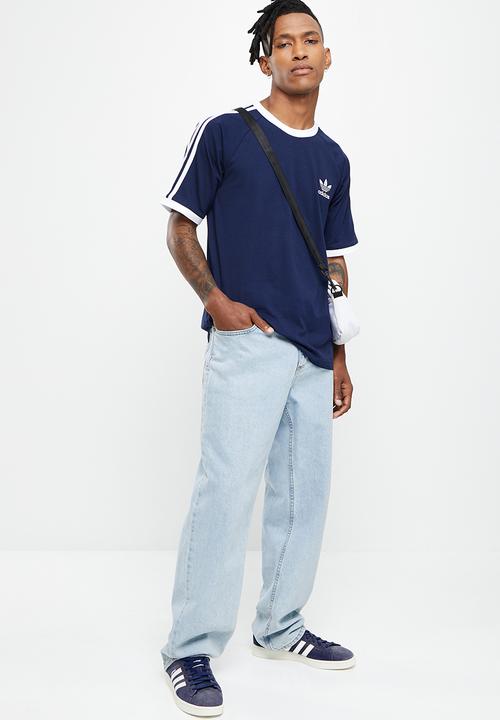 adidas Originals - 3-stripes tee m - night indigo
