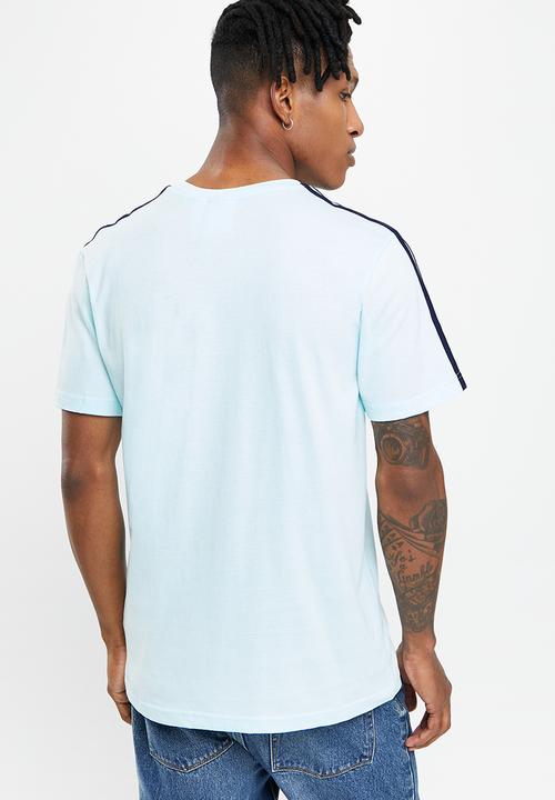 adidas Originals - Qac 3-stripe tee - almost blue & legend ink