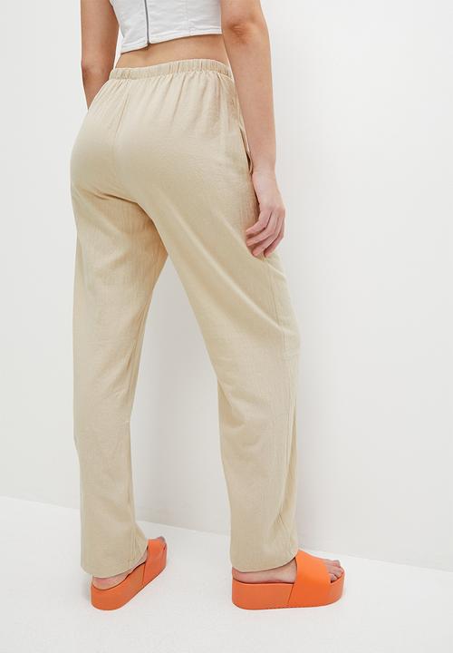 Blake - Easy drawstring trouser - ecru