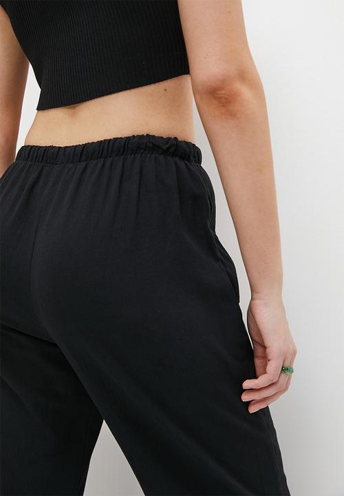 Blake - Easy drawstring trouser - black