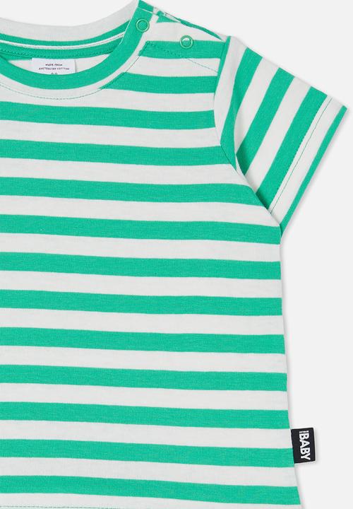 Cotton On - Jamie short sleeve tee - stripe toffee apple/vanilla