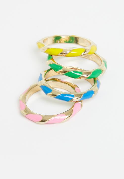 Superbalist - Rose ring pack - multi