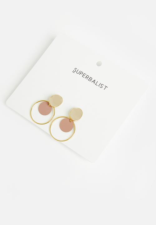 Superbalist - Jane stud earrings - gold