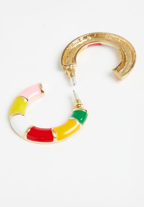 Superbalist - Juliet hoop earrings - multi