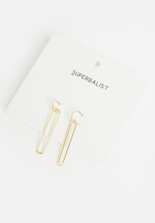Superbalist - Ava oblong earrings - gold