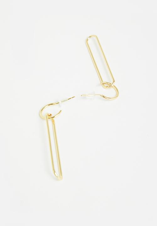 Superbalist - Ava oblong earrings - gold