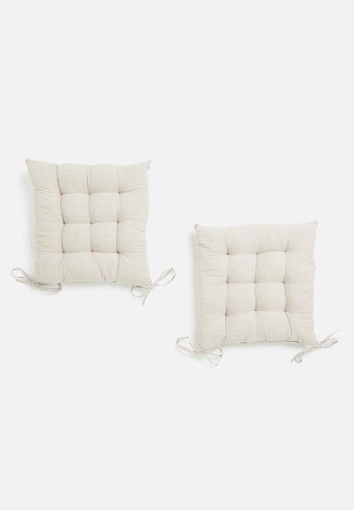 H&S - Callow seat pads set of 2 - cream