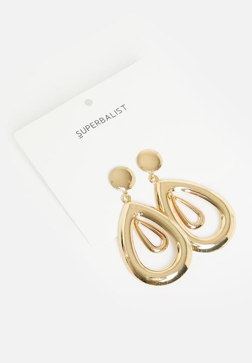 Superbalist - Sherry stud earrings - gold