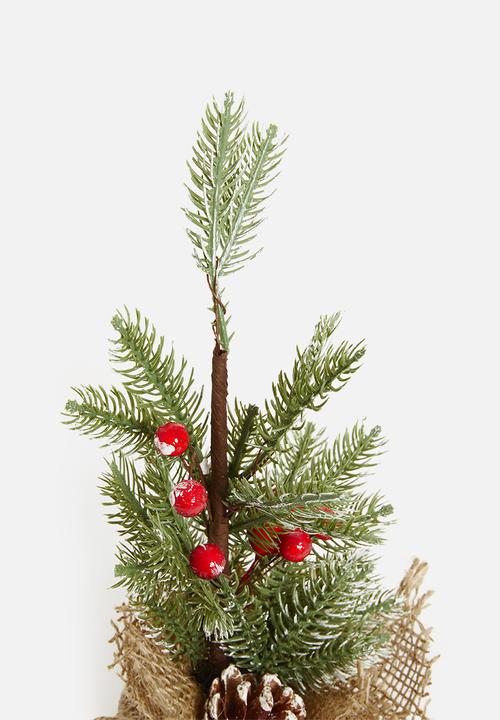 H&S - Mini berry Christmas tree - natural