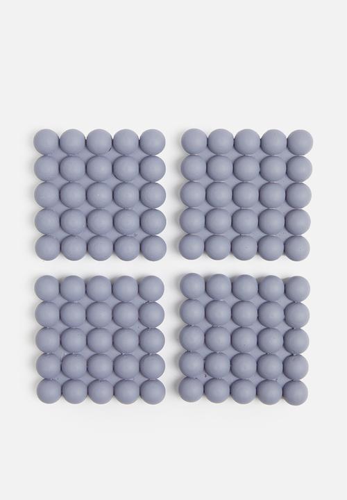 Sixth Floor - Fizz resin coaster set of 4 - lilac