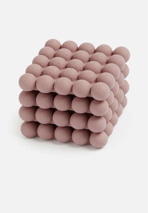 Sixth Floor - Fizz resin coaster set of 4 - clay