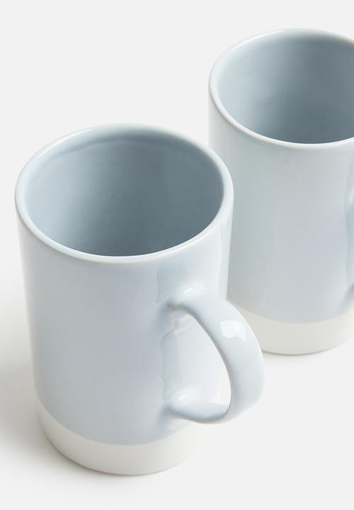 Urchin Art - Element mug set of 2 - pastel blue