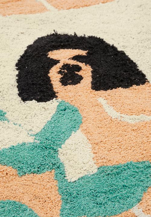 Sixth Floor - Fem cotton tufted round rug - multi