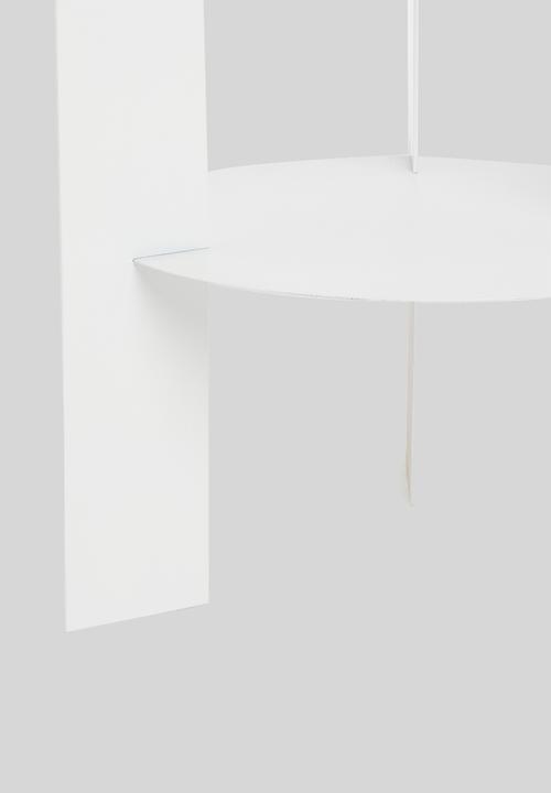 Sixth Floor - Abby metal side table - white