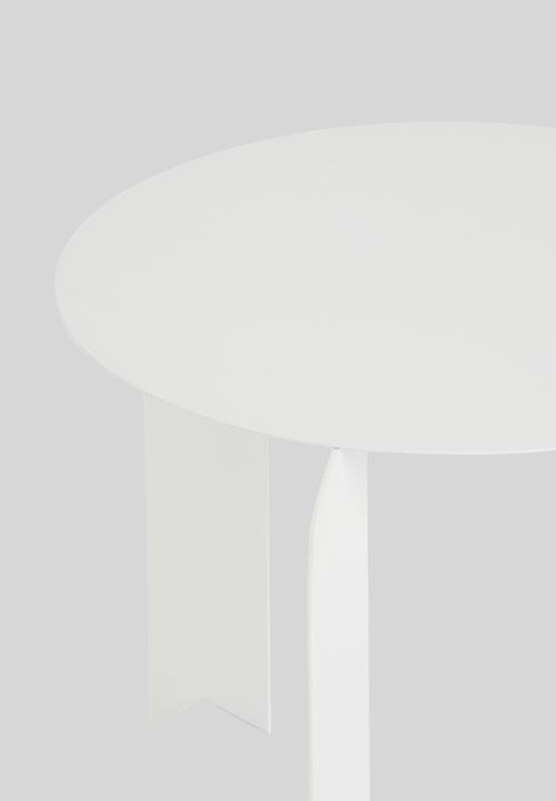 Sixth Floor - Abby metal side table - white