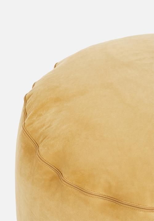 Sixth Floor - Katie ottoman - mustard