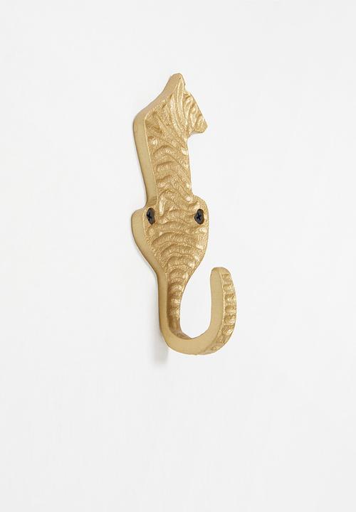 Sixth Floor - Tiger wall hook - gold