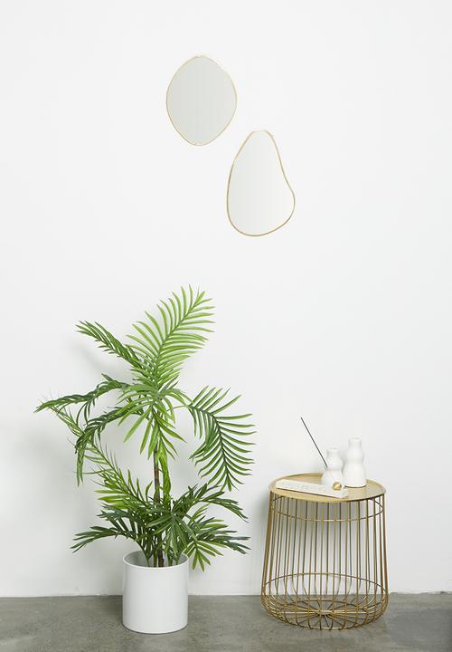 Sixth Floor - Organic mirror set of 2 - gold