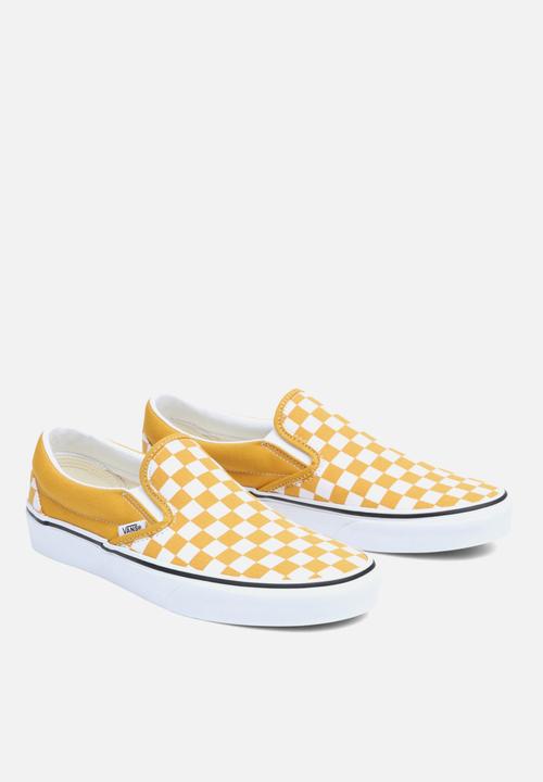 Vans - Classic slip-on - color theory checkerboard golden yellow