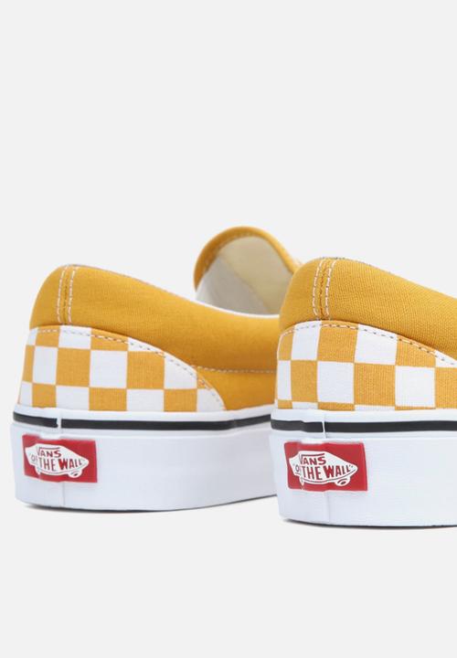 Vans - Classic slip-on - color theory checkerboard golden yellow
