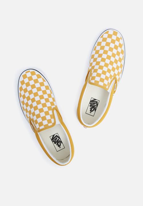 Vans - Classic slip-on - color theory checkerboard golden yellow