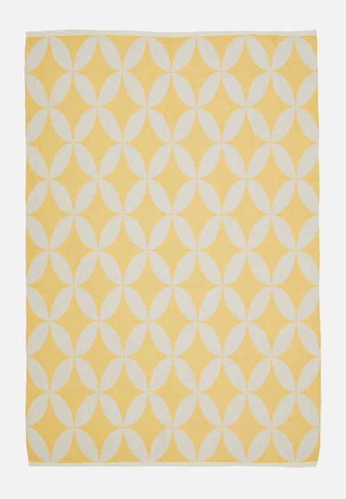 Sixth Floor - Diamond outdoor rug-mustard