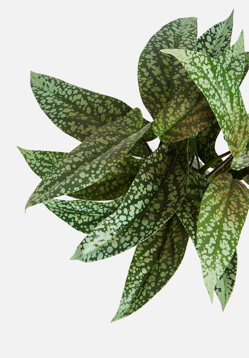 H&S - Syngonium artificial plant potted - green 