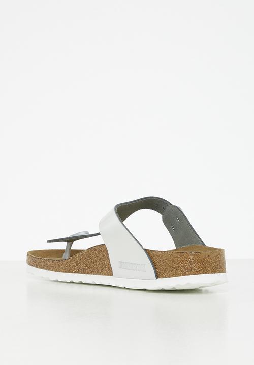 Birkenstock - Gizeh sfb metallic leather narrow - metallic silver