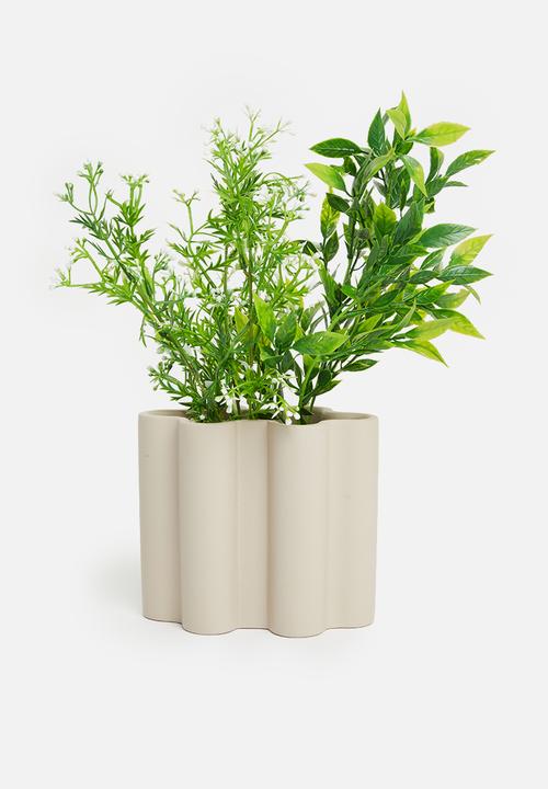 Sixth Floor - Fluti vase - cream