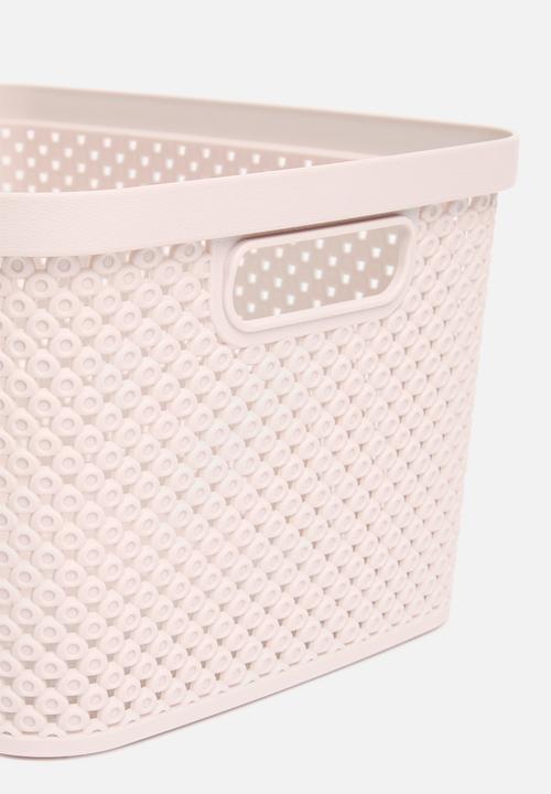 Storage Solutions - Lidded storage basket - pink