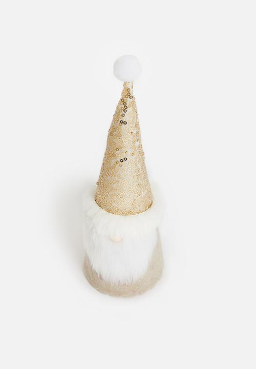 H&S - Santa set of 2 - gold & silver