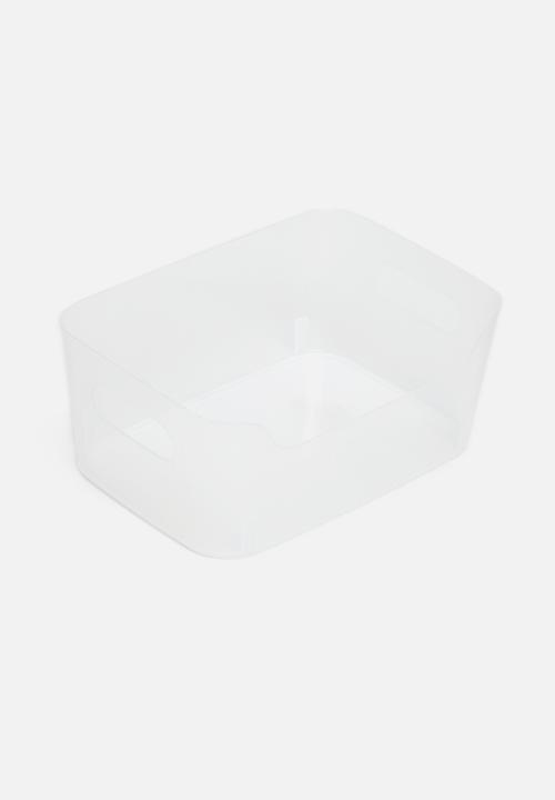 Storage Solutions - Boxy storage box- clear