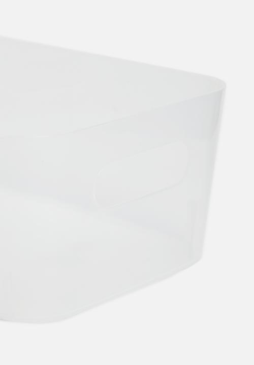 Storage Solutions - Boxy storage box- clear
