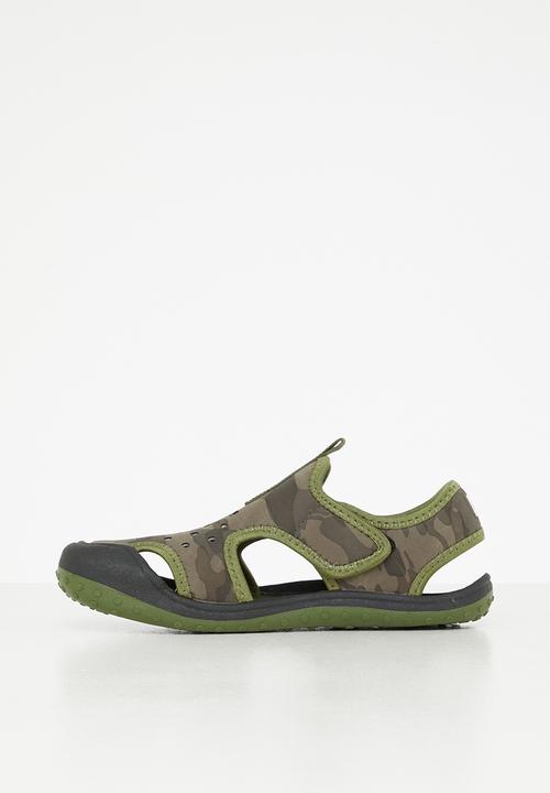 Pierre Cardin - Boys camo neoprene sandals - khaki