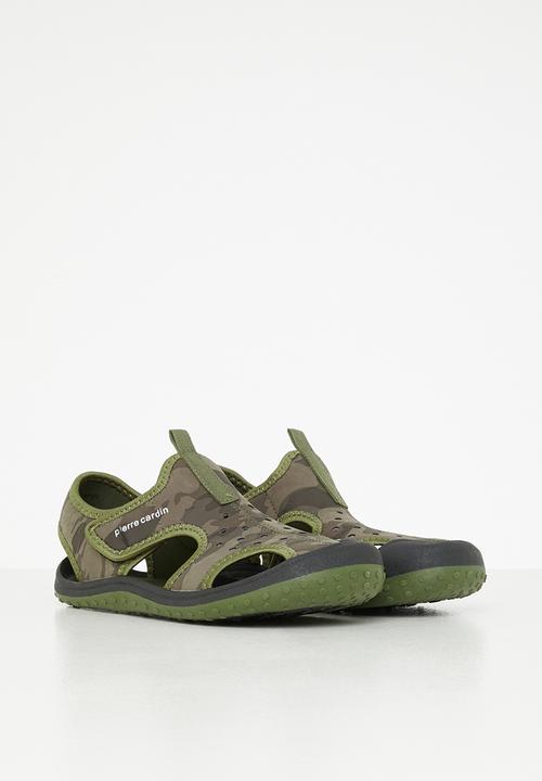 Pierre Cardin - Boys camo neoprene sandals - khaki
