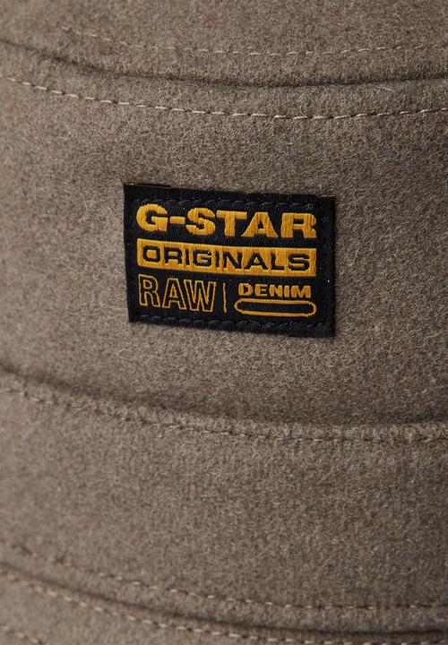G-STAR - Wool bucket hat - turf