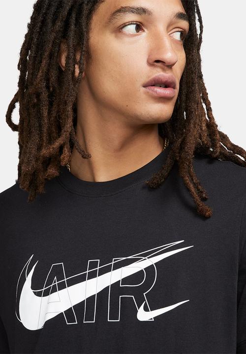 Nike - M nsw tee air prnt pack - black/reflective silver