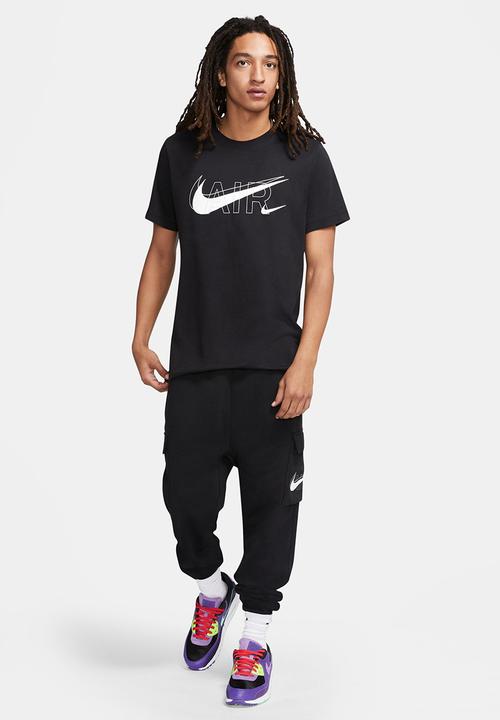 Nike - M nsw tee air prnt pack - black/reflective silver