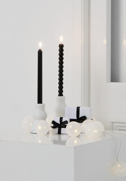 H&S - Led Christmas bauble string lights - white