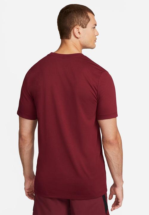 Nike - M nk df tee db nk pro 2 - dark beetroot