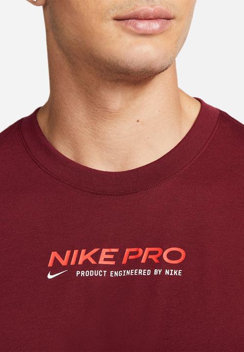 Nike - M nk df tee db nk pro 2 - dark beetroot