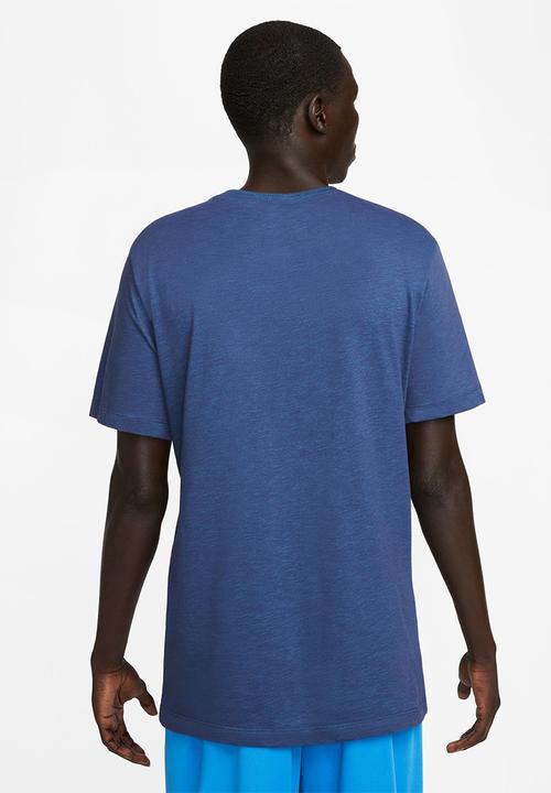 Nike - M nk df tee slub hbr - midnight navy/laser blue
