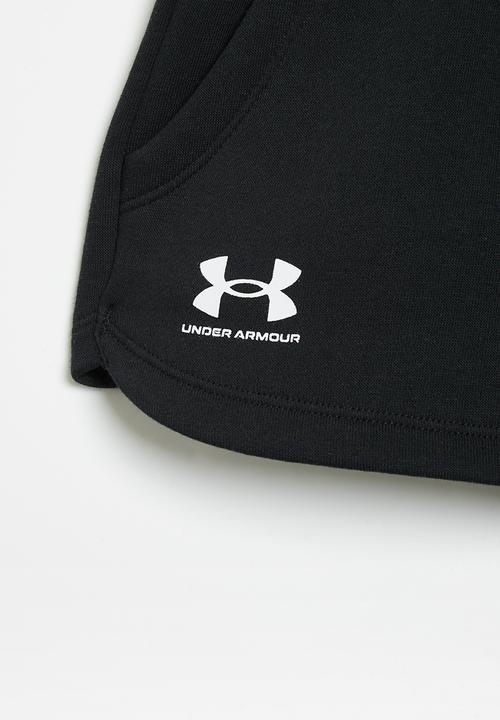 Under Armour - Rival flece short - black & white