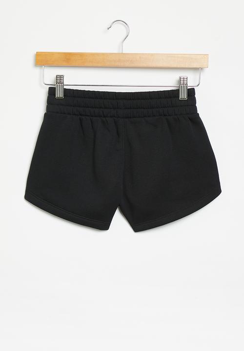 Under Armour - Rival flece short - black & white