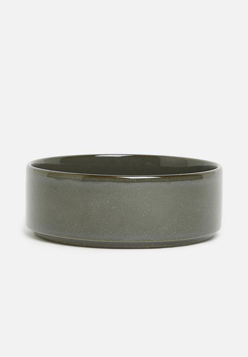 Omada - Flat stackable cereal bowl - grey