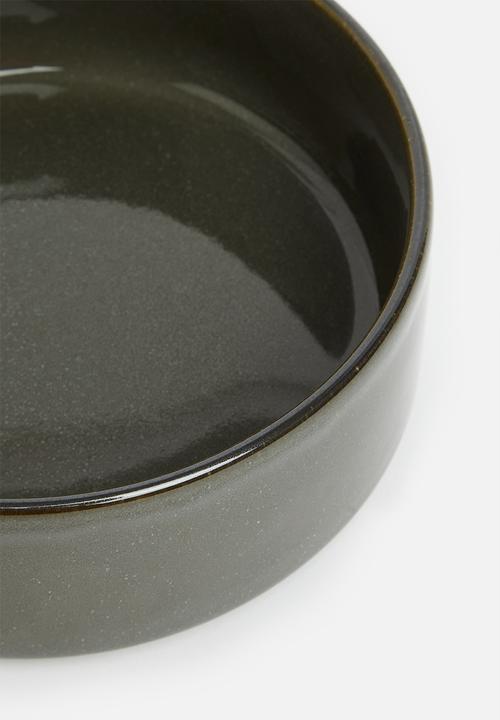 Omada - Flat stackable cereal bowl - grey