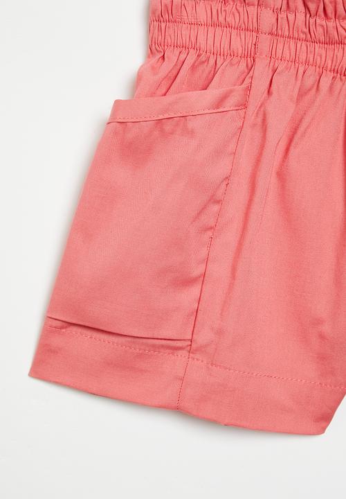 Superbalist - Cotton poplin short - rose