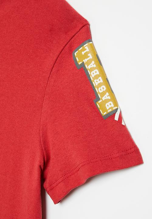 Superbalist - Printed tee - red