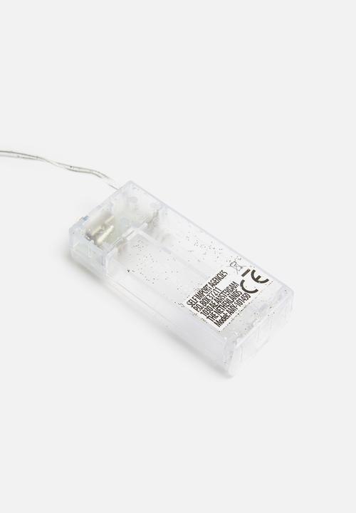 H&S - Mini LED Christmas tree garland - silver